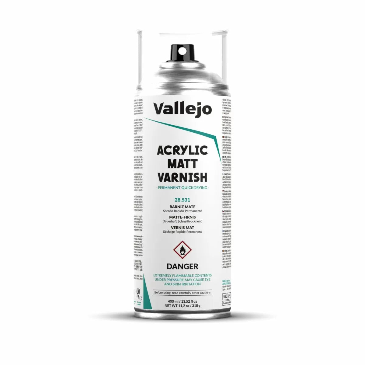 Vallejo Aerosol - Matt Varnish 400ml - Warhaus