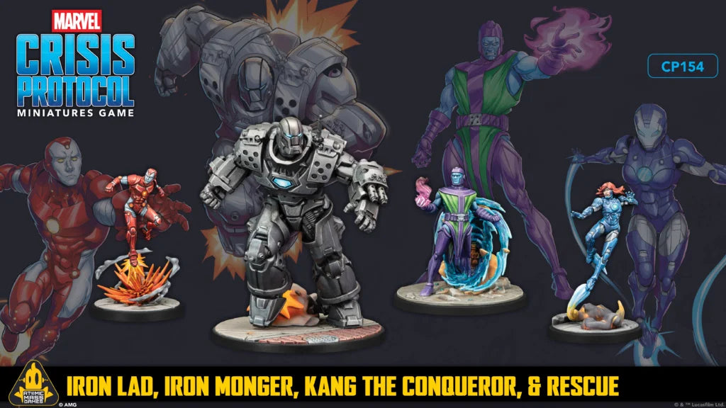 Marvel: Crisis Protocol – Iron Lad, Iron Monger, Kang the Conqueror & Rescue
