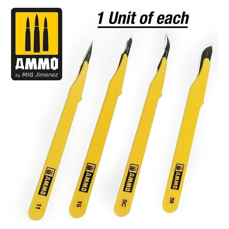 Ammo by MIG - Tools - Standard Blade Set – 4 Pcs