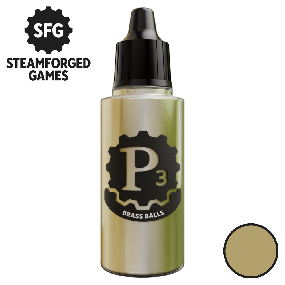 P3 Paints: Metallics - Brass Balls - 18ml