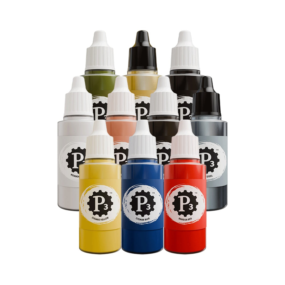 P3 Paints: Starter Box Of 10 Paints - Paint Set - Warhaus