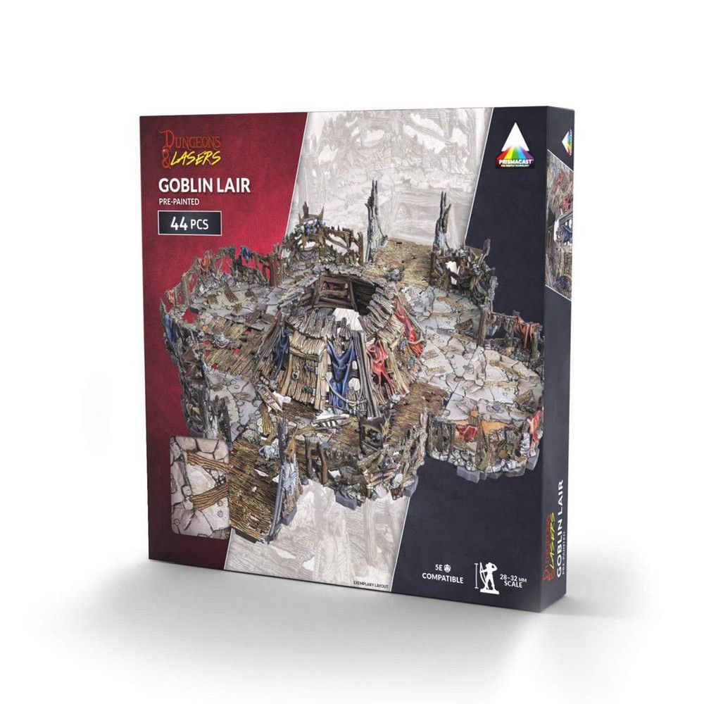 Dungeons & Lasers: PrismaCast Pre-Painted Terrain - Goblin Lair: Pre-Painted