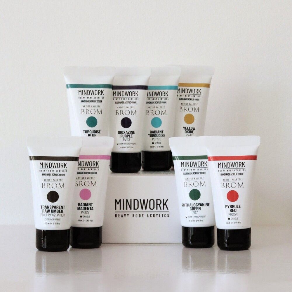 Mindwork: Heavy Body Acrylics - Brom Signature Palette (8 colors)