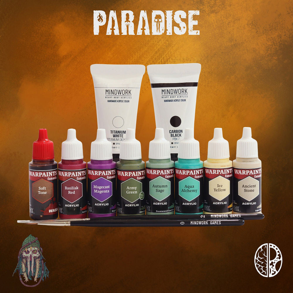 Paradise: White Lizard Cult Paint Set