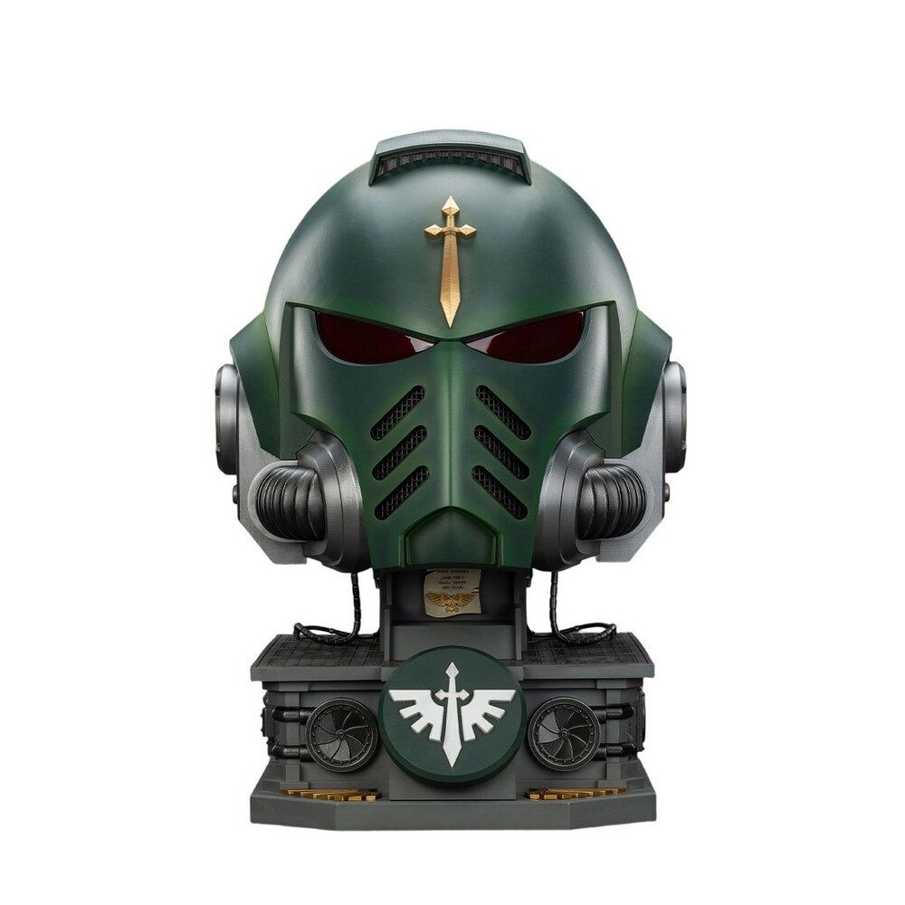 Warhammer Collectibles: 1/1 Scale Dark Angels MkX Helmet & Display Stand