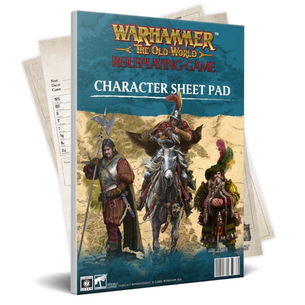 Warhammer The Old World Roleplaying Game - Character Sheet Pad