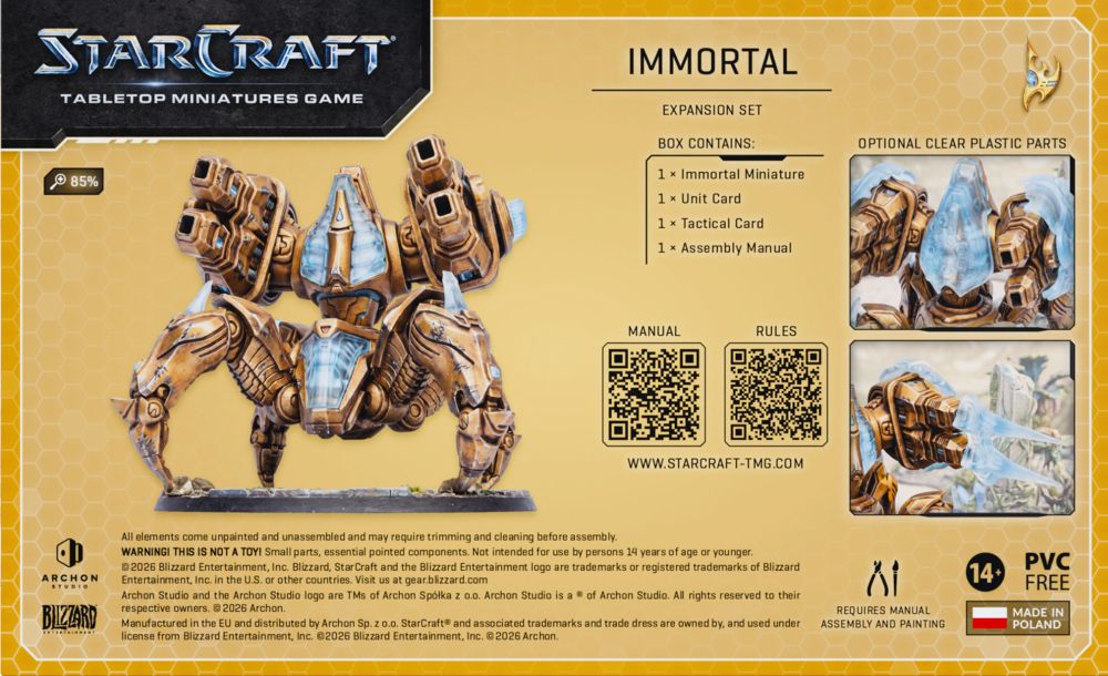 Starcraft Miniatures Games: Protoss - Immortal - Expansion Set