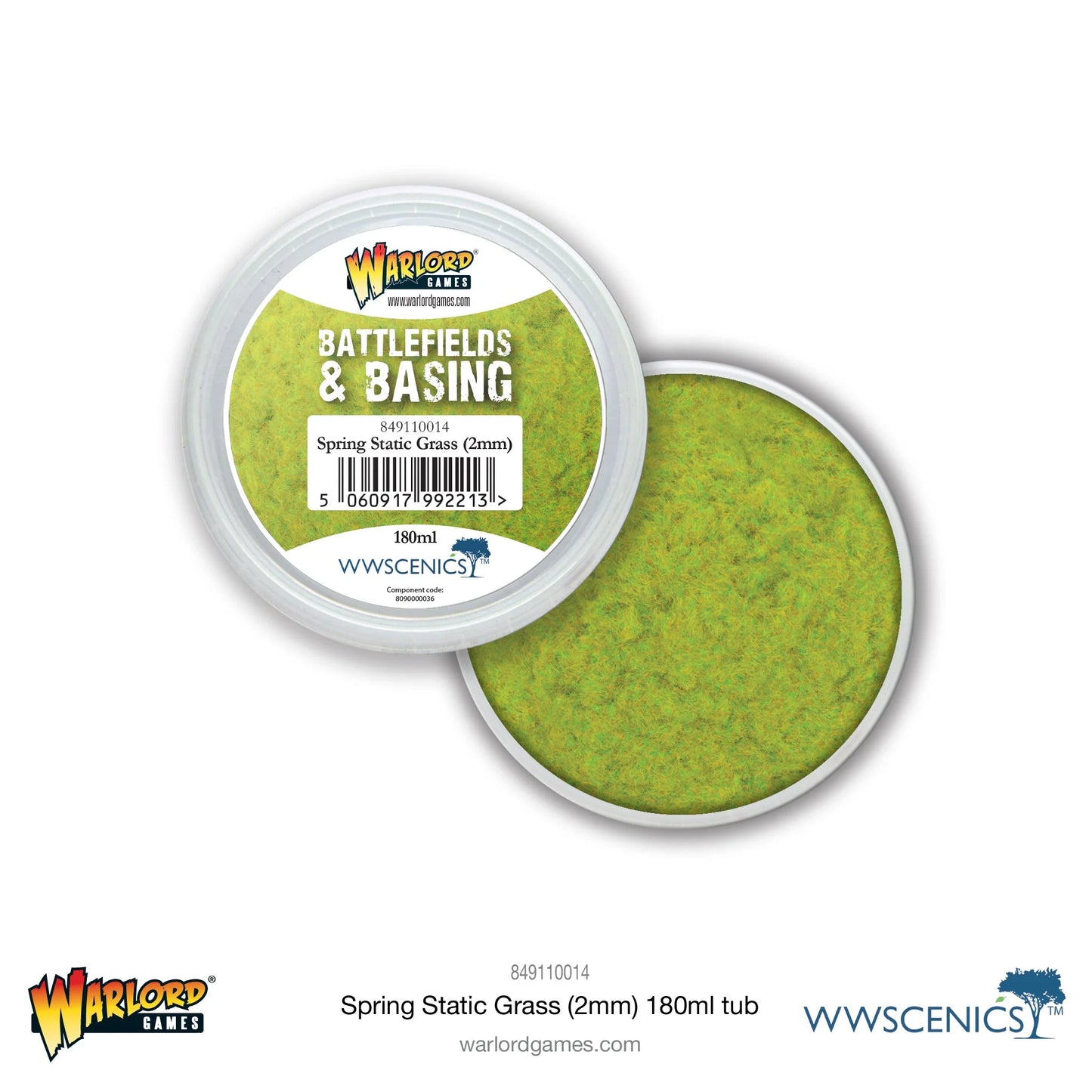 Warlord: Spring 2mm Static Grass (180ml) - Warhaus