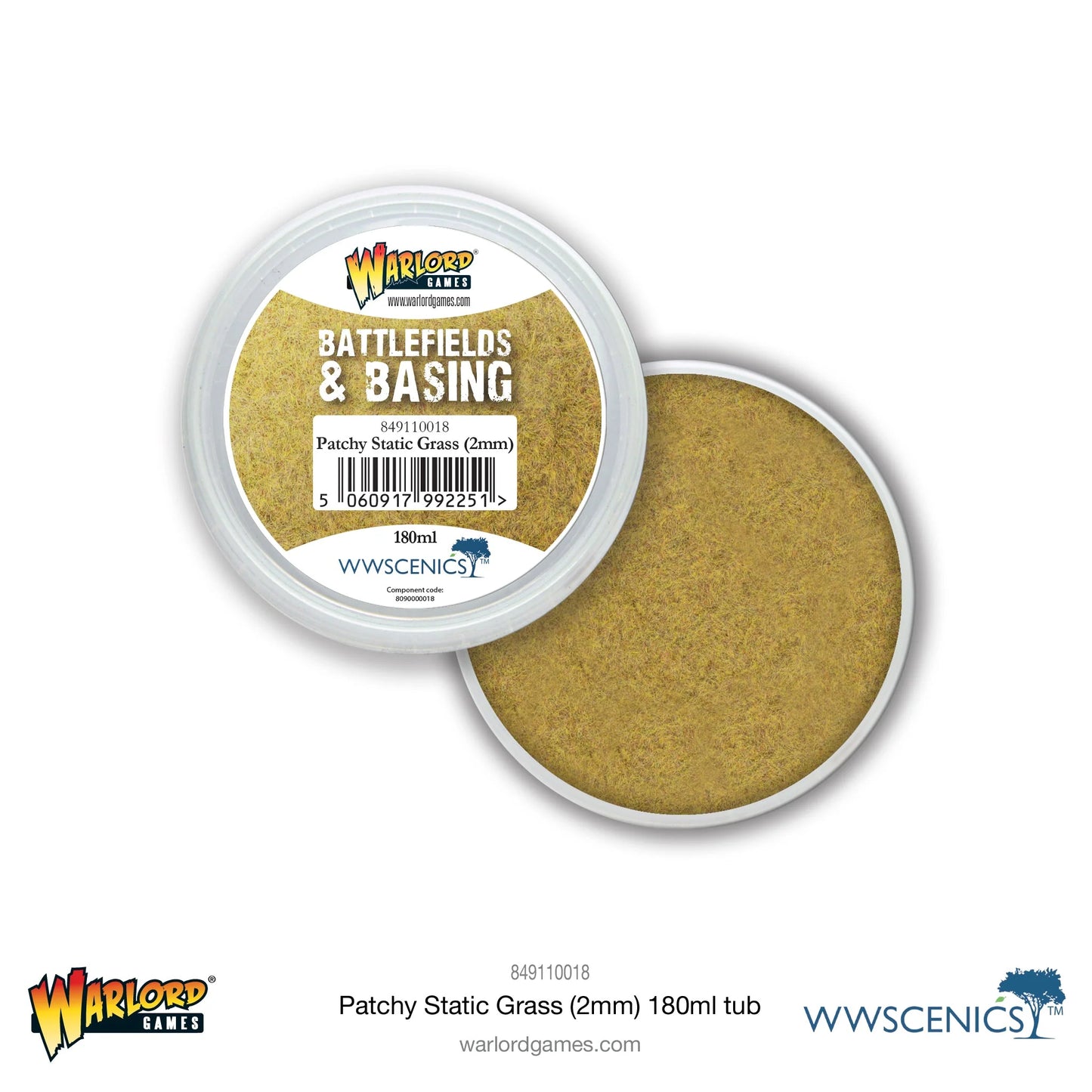 Warlord: Patchy 2mm Static Grass (180ml)