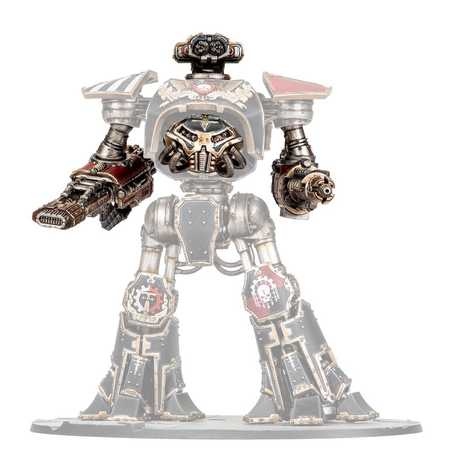 Reaver Titan Weapons: Graviton Obliterator, Volkite Annihilator, Vulcan Mega-Bolter, & Conversion Beam Dissolutor