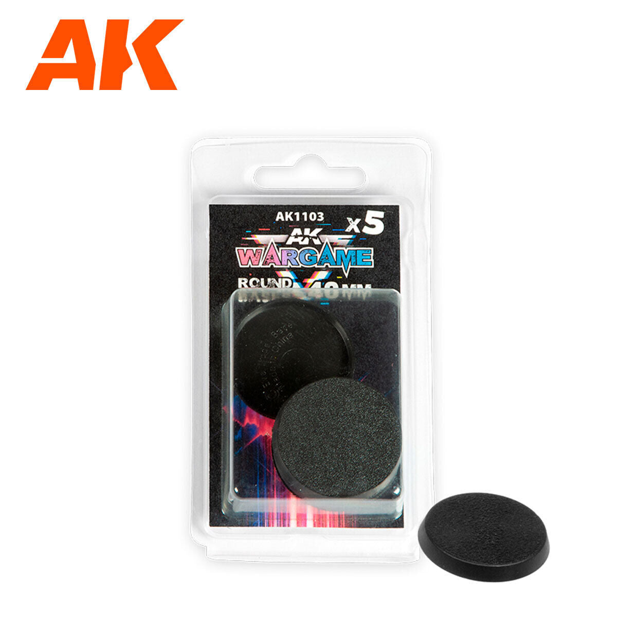 AK Interactive Plastic Wargame Bases: Round 40mm