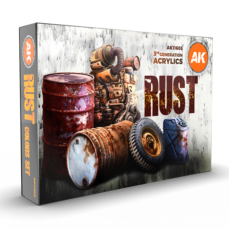 AK Interactive: 3rd Gen paint set - Rust Set
