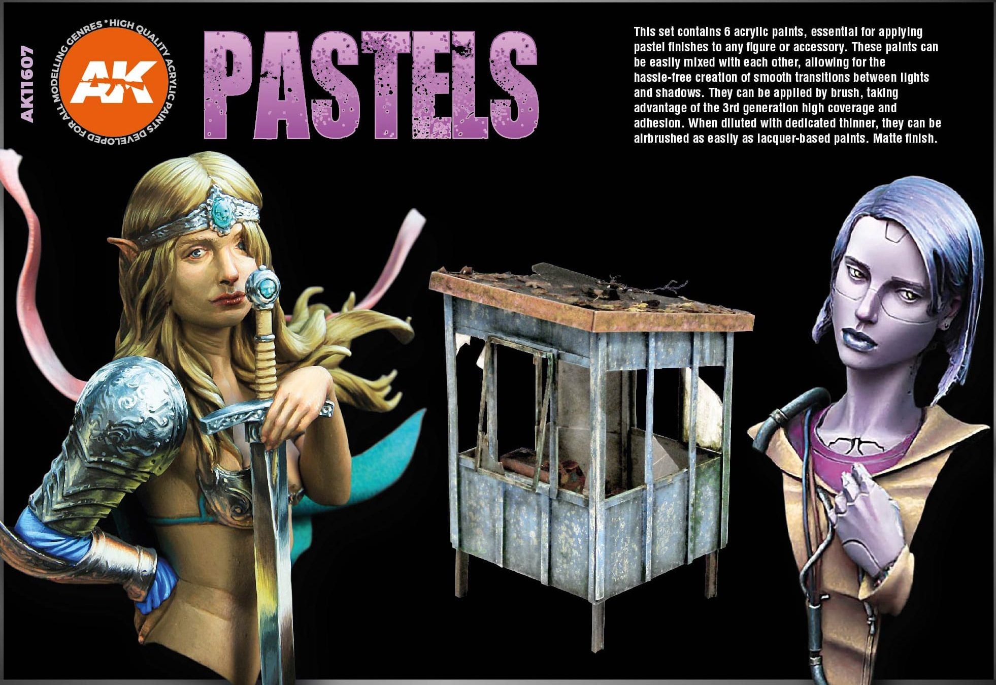AK Interactive: 3rd Gen paint set - Pastels Set