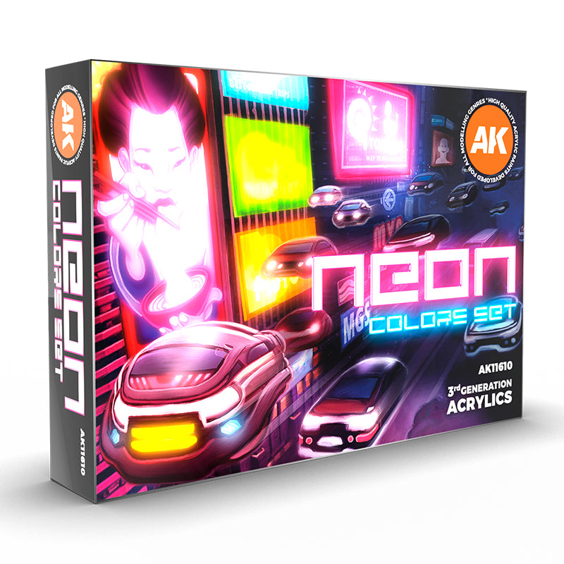 AK Interactive: 3rd Gen paint set - Neon Colors Set