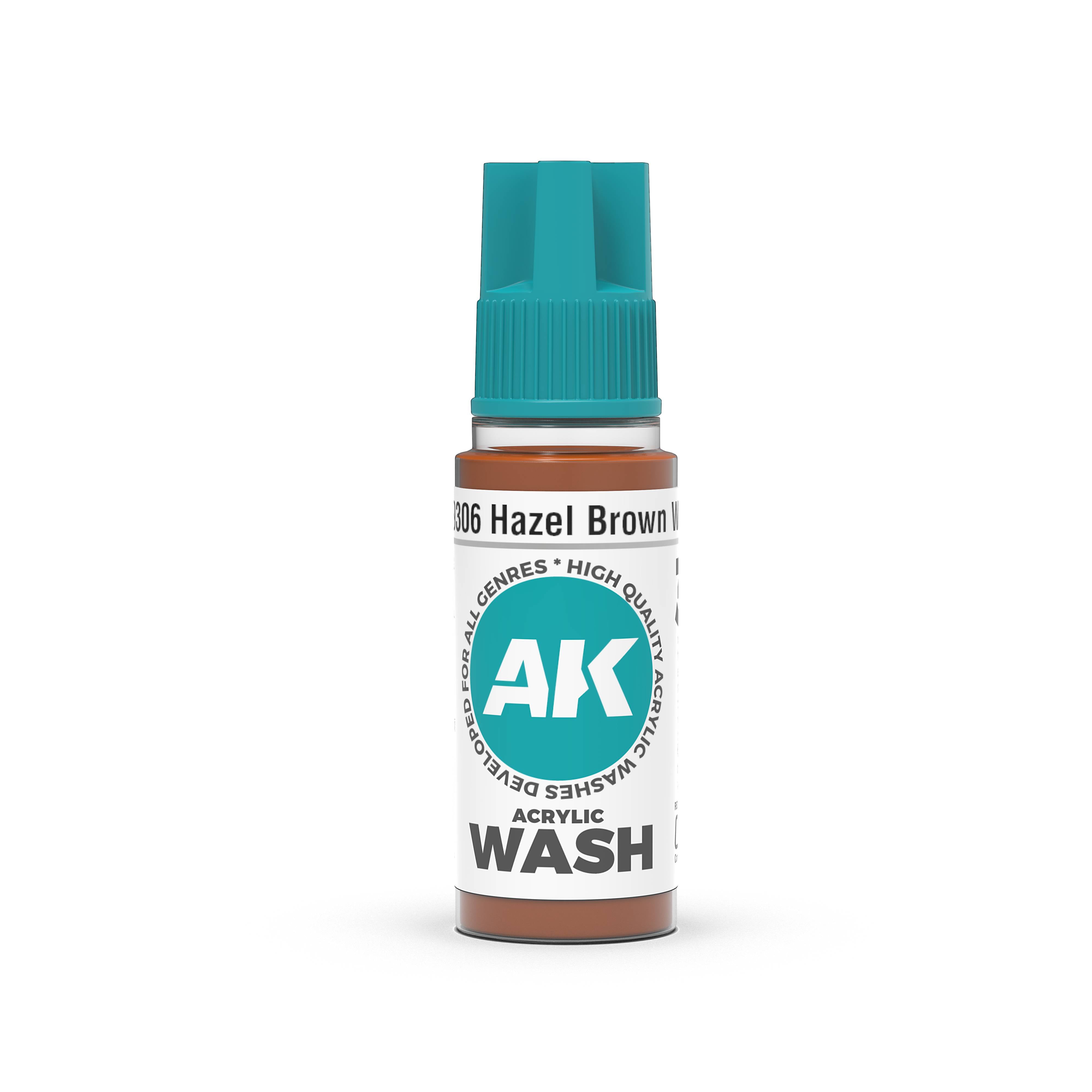 AK Interactive: 3Gen: Hazel Brown Wash 18Ml
