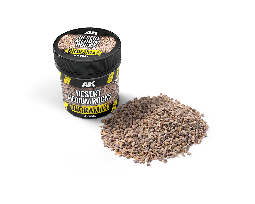 AK Interactive: Desert Medium Rocks 100Ml