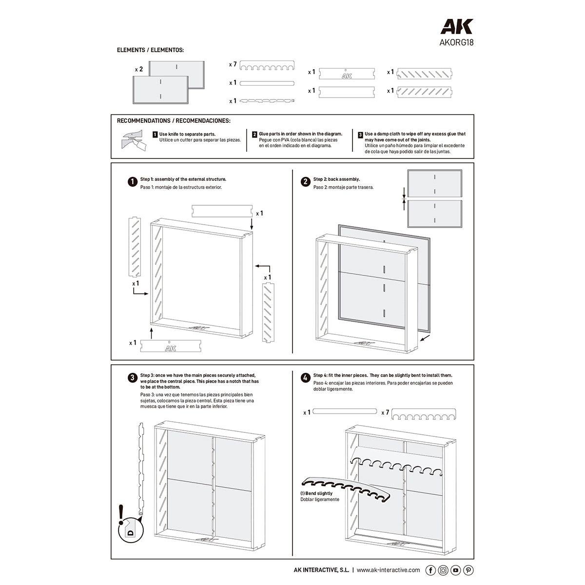 AK Interactive: Modular Organizer 18ML - Warhaus