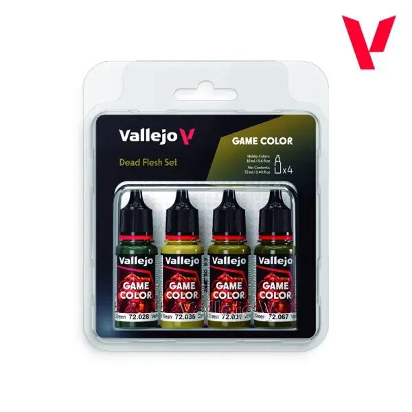 Vallejo Game Colour Dead Flesh Acrylic Paint Set