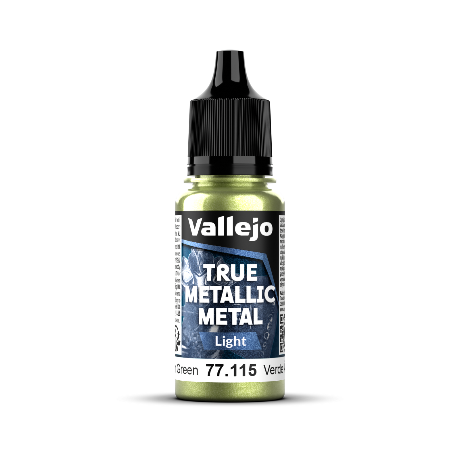 Vallejo True Metallic Metal: Light - Amber Green 18 ml