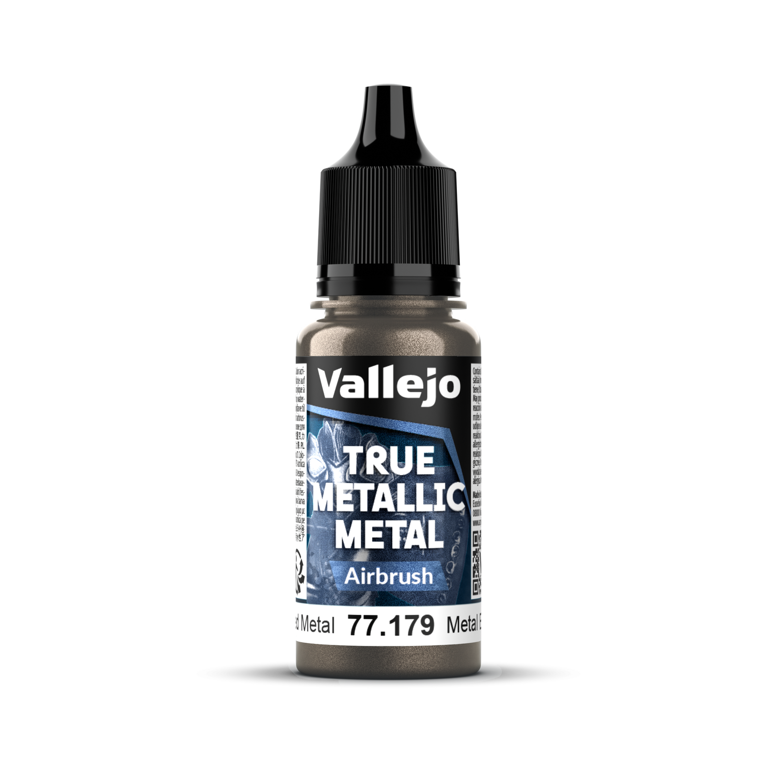 Vallejo True Metallic Metal: Airbrush - Aged Metal 18 ml