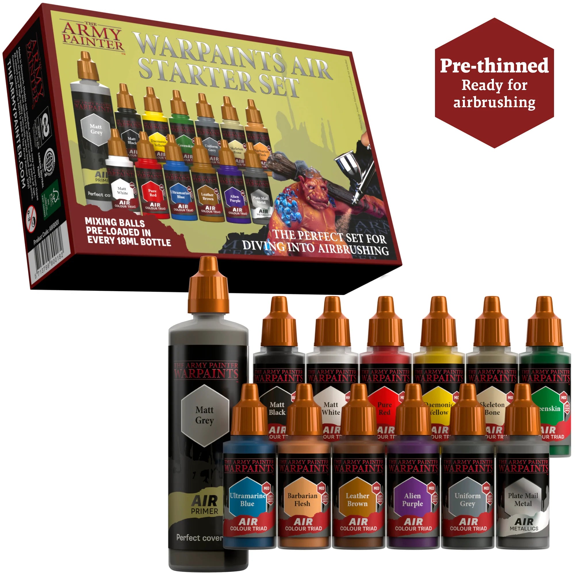 Army Painter: Warpaints Air Starter Paint Set