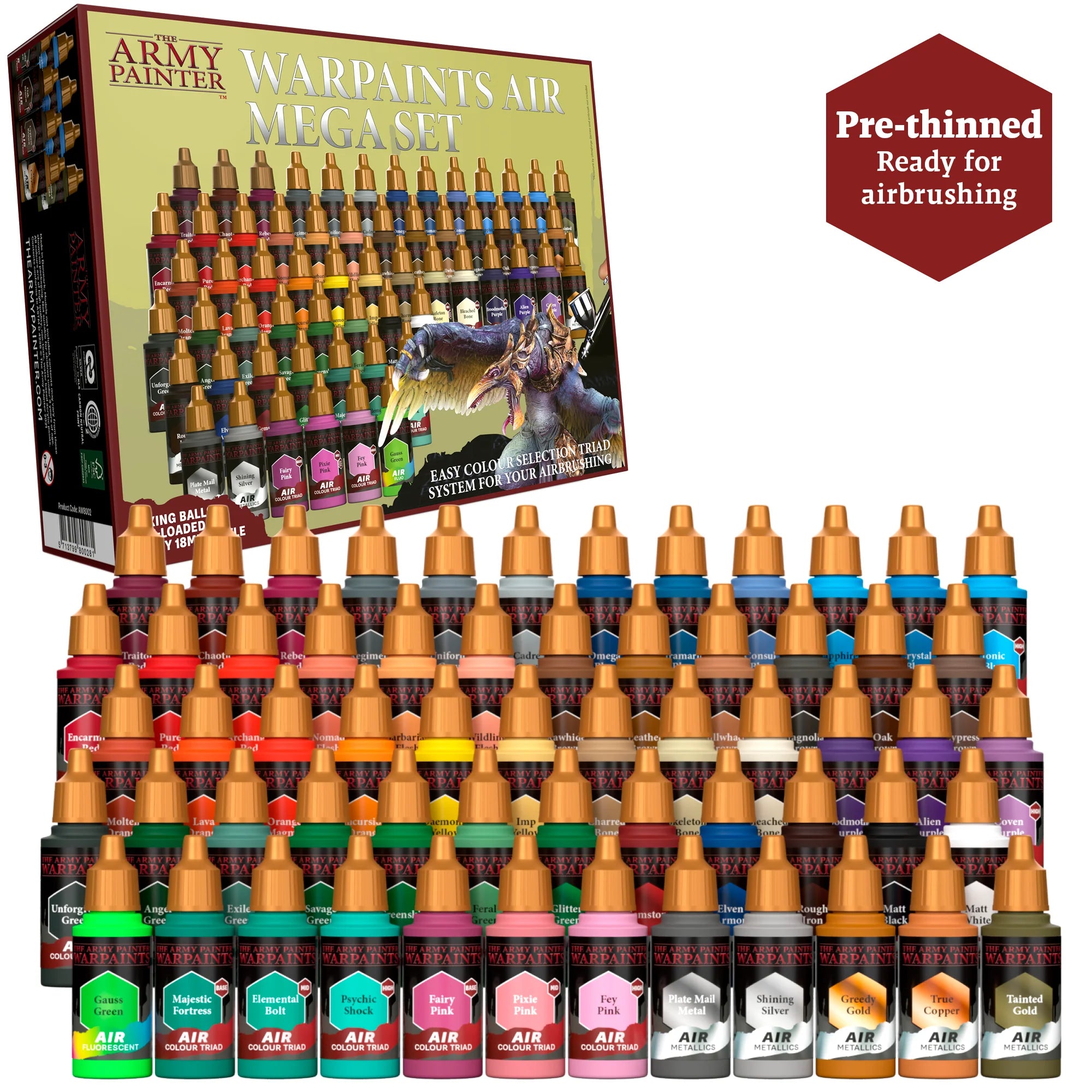 Army Painter: Warpaints Air Mega Paint Set