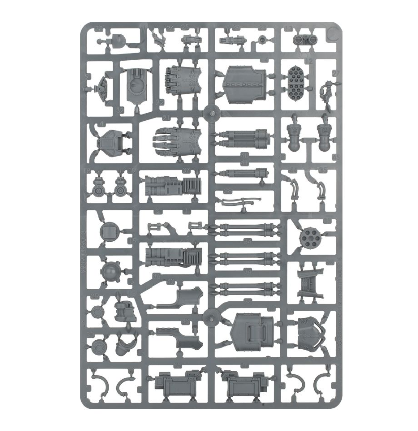 Reaver Titan Weapons: Gatling Blaster, Power Fist, Laser Blaster and Apocalypse Missile Launcher
