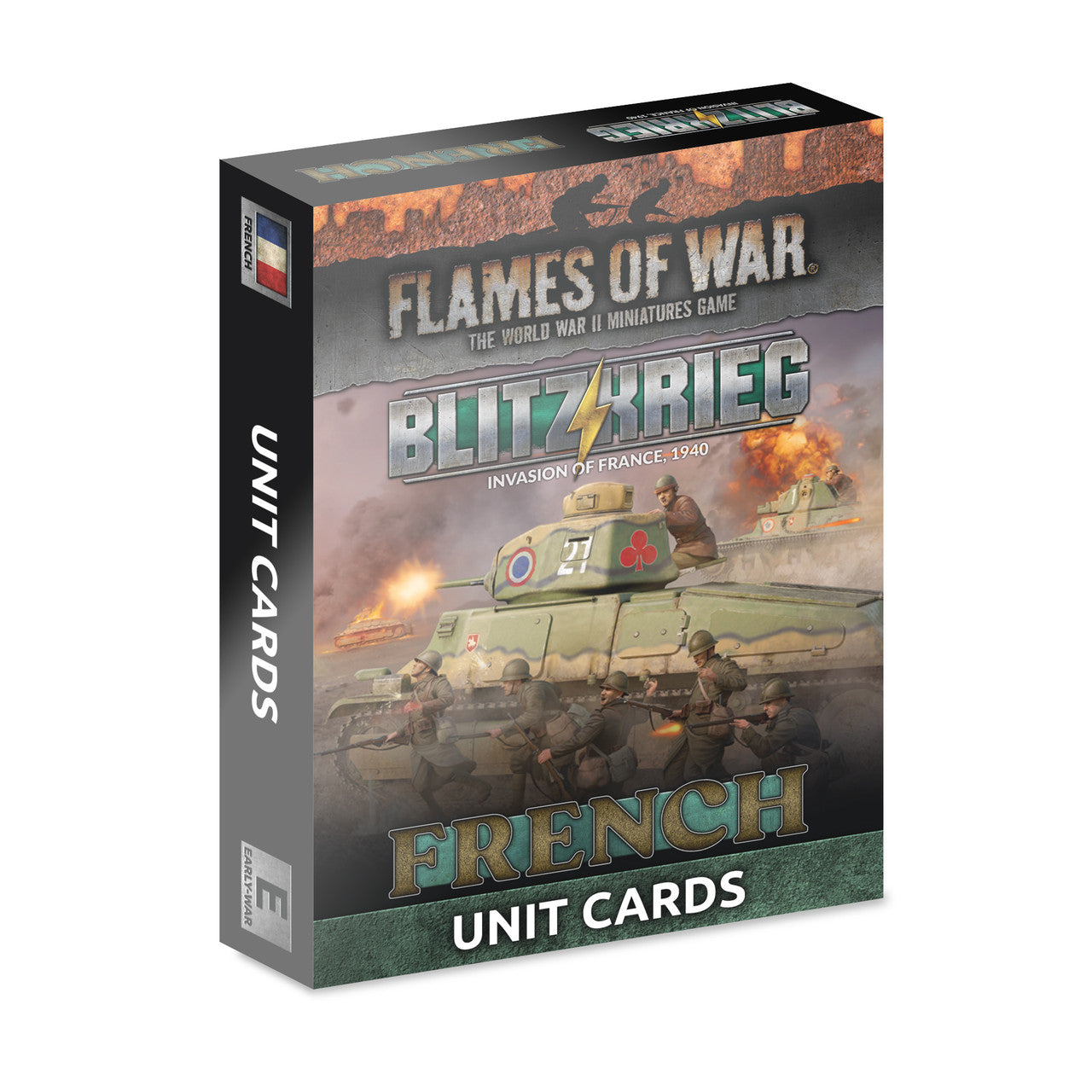 Flames of War: French: Blitzkrieg Unit Cards (x41 Cards) - Limited Edition - Warhaus