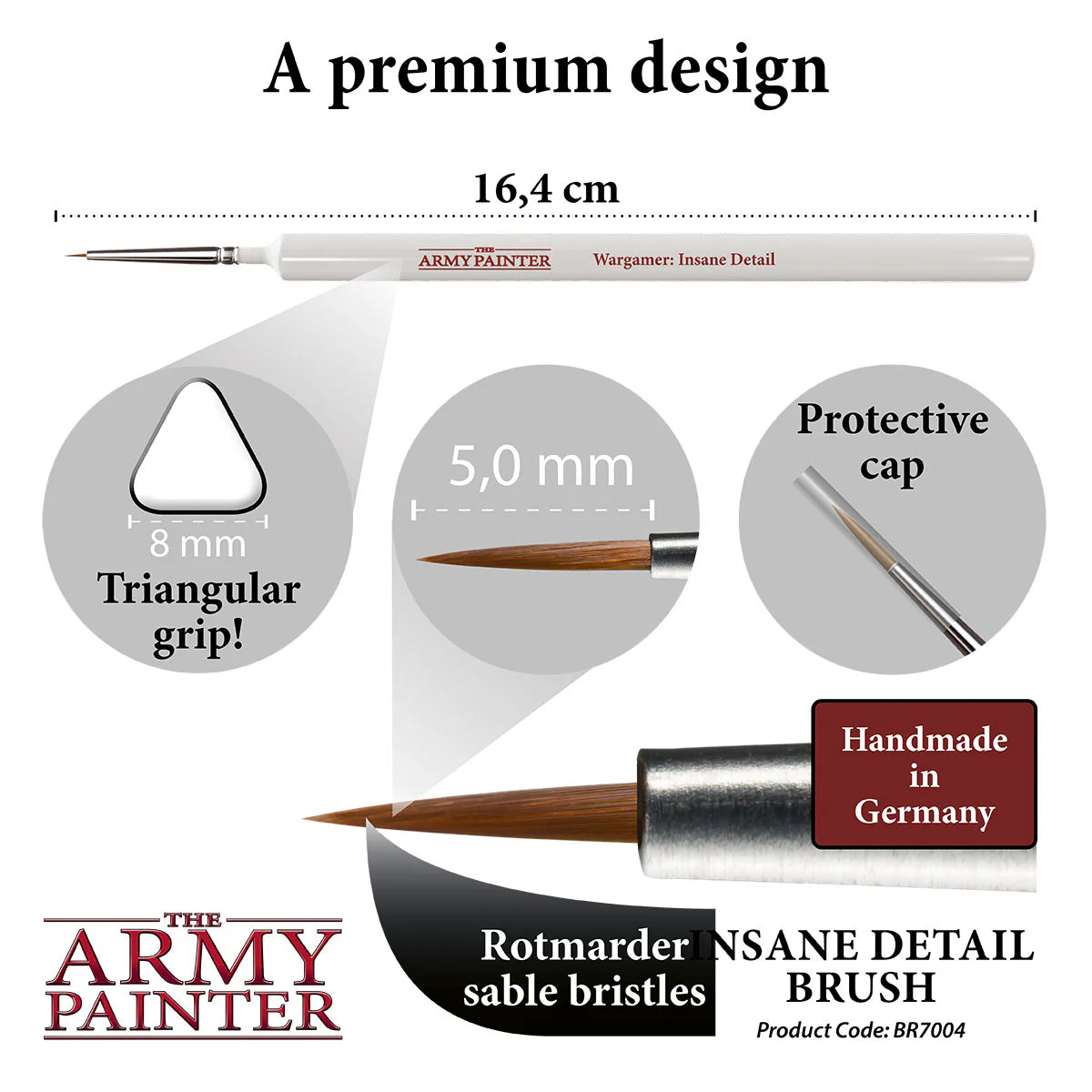 Army Painter: Wargamer Brush - Insane Detail - Warhaus