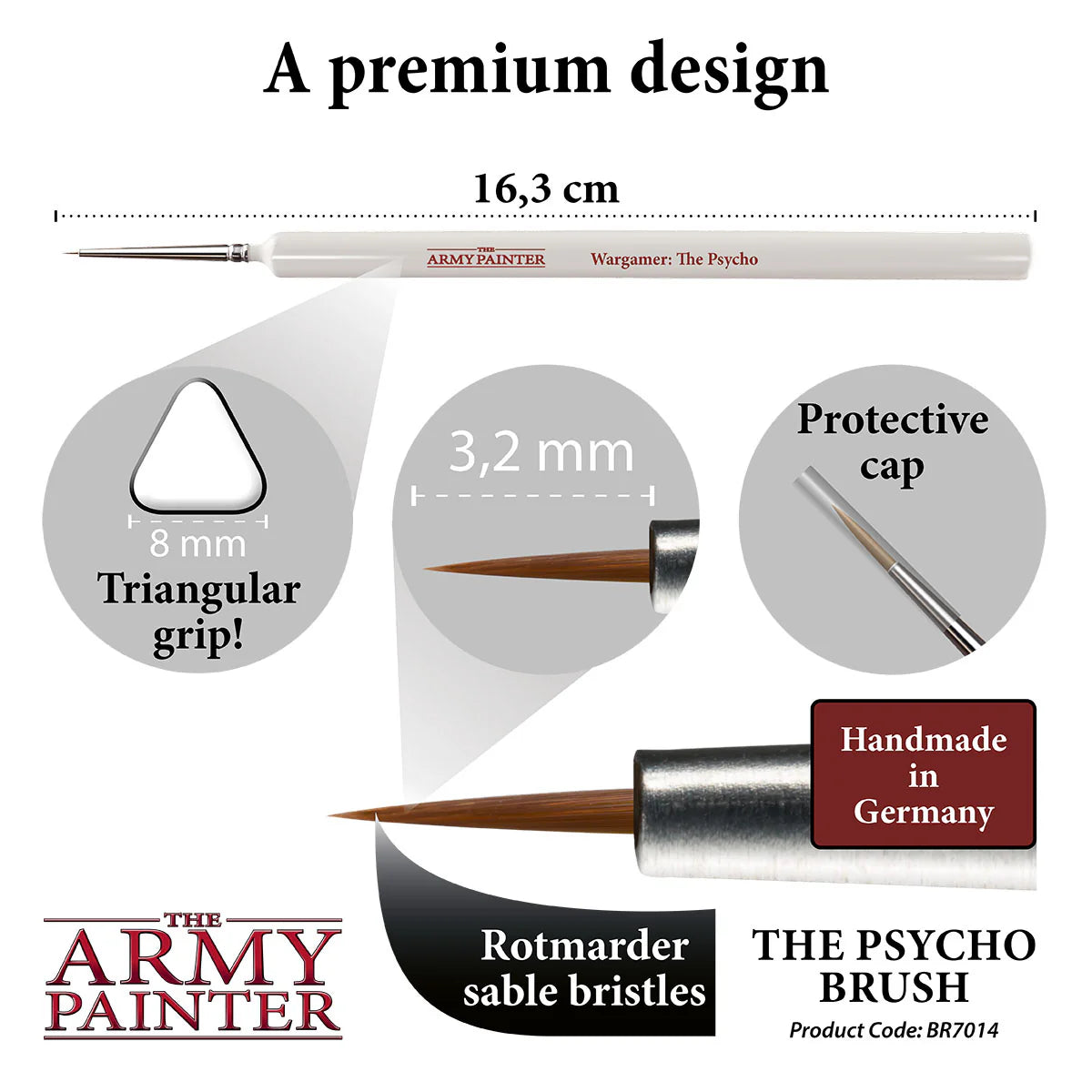 Army Painter: Wargamer Brush - The Psycho - Warhaus