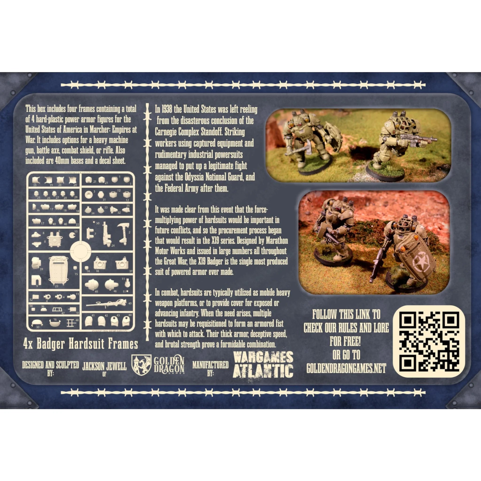 Wargames Atlantic: Marcher - X19A2 Badger Hardsuits