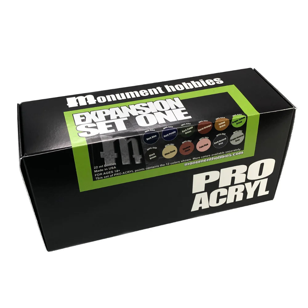 Monument Pro Acryl Sets - Expansion Set 1 – 12 Colors - Warhaus