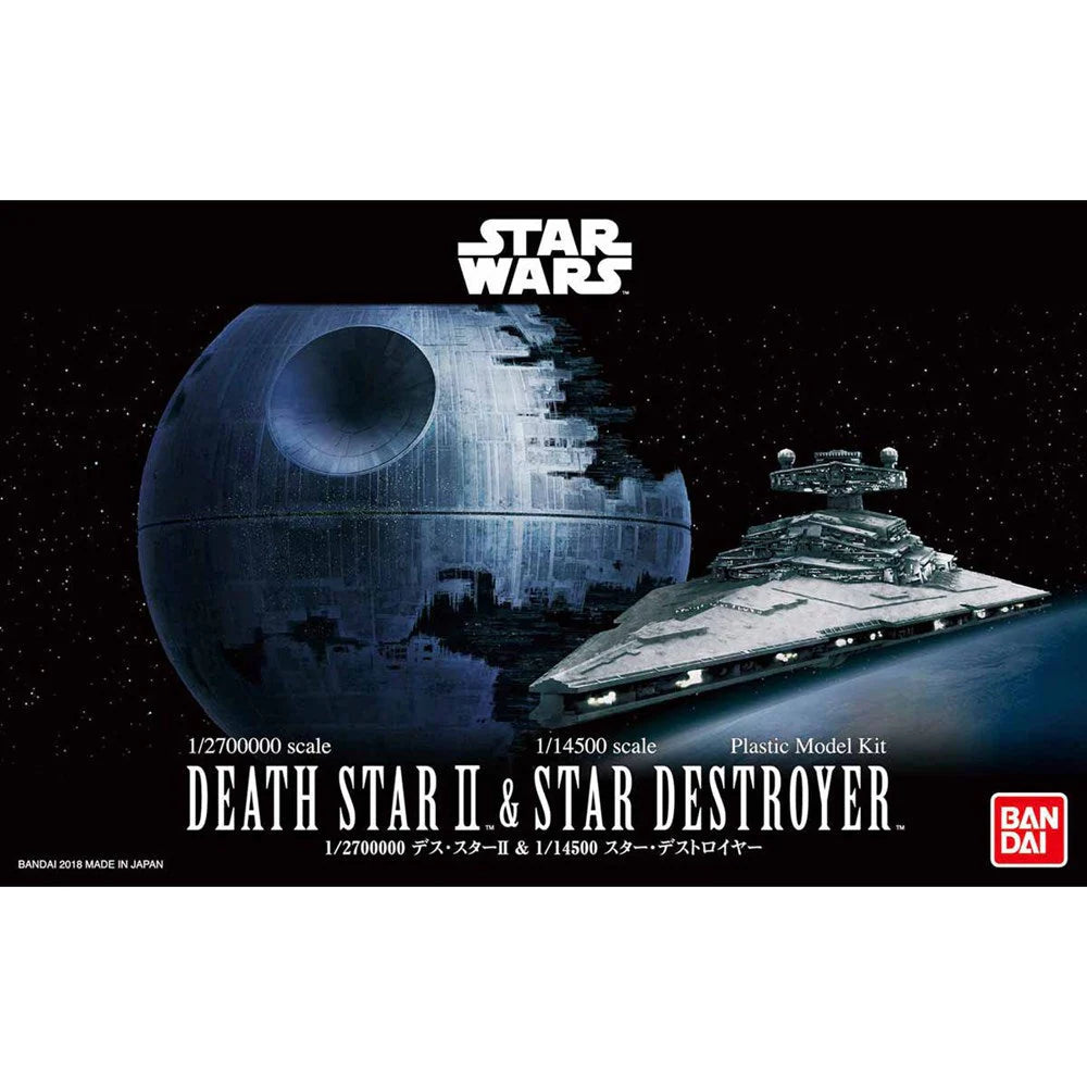 Bandai: Star Wars 1/2,700,00 Death Star II & 1/14,500 Star Destroyer