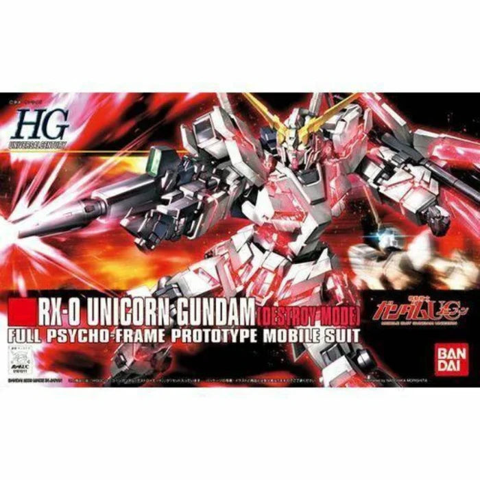 Bandai: HGUC 1/144 RX-0 Unicorn Gundam (Destroy Mode)