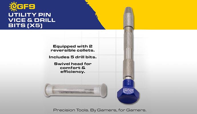 Gale Force 9 Hobby Tools: Utility: Pin Vice & Drill Bits (x3)