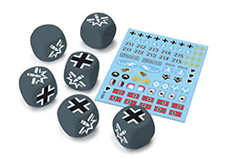 World of Tanks Expansion - German Dice (x6) & Decal (x1)
