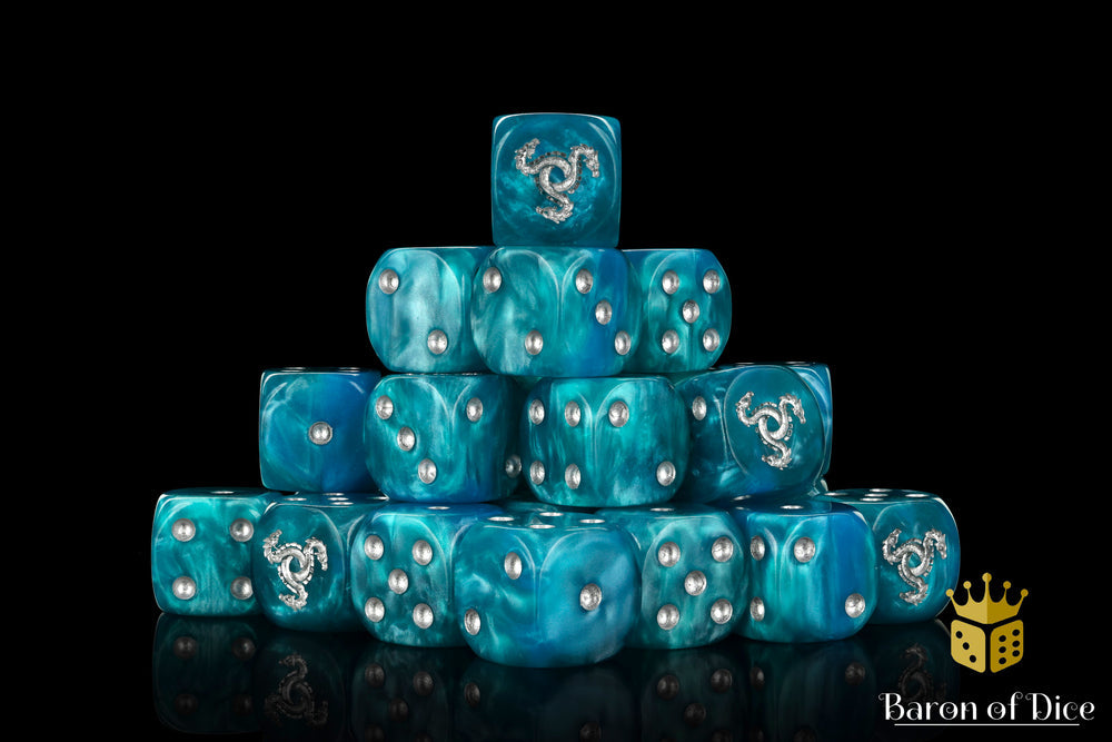 Baron of Dice: Hydra - Serpent Blue (Round)