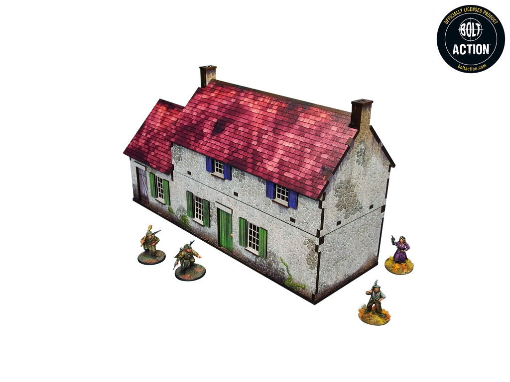 WW2 Normandy Homestead w. Outbuildings (Pre-painted 28mm)