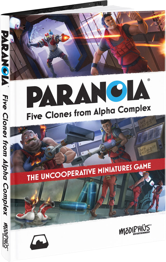 Paranoia Five Clones from Alpha Complex Book