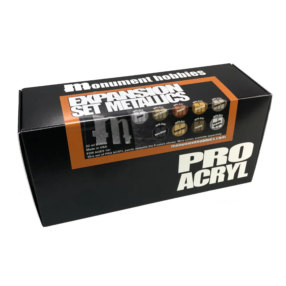 Monument Pro Acryl Sets - Metallic Set – 9 Colors - Warhaus