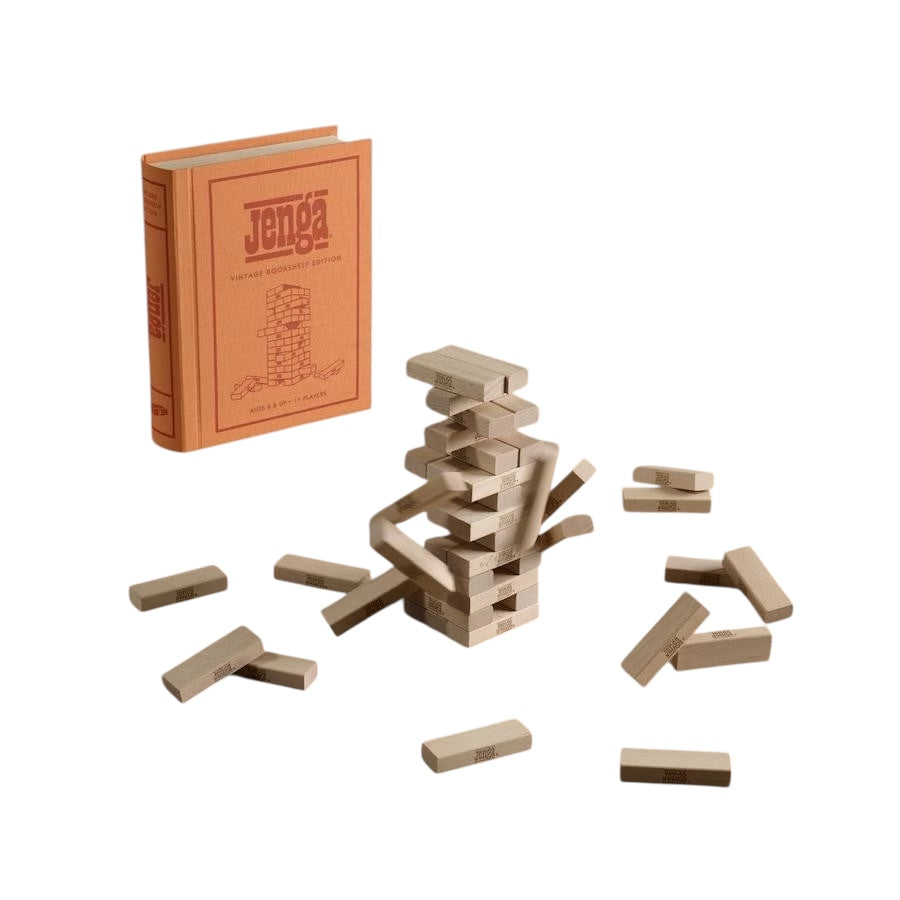 Jenga Vintage Bookshelf Edition Board Game