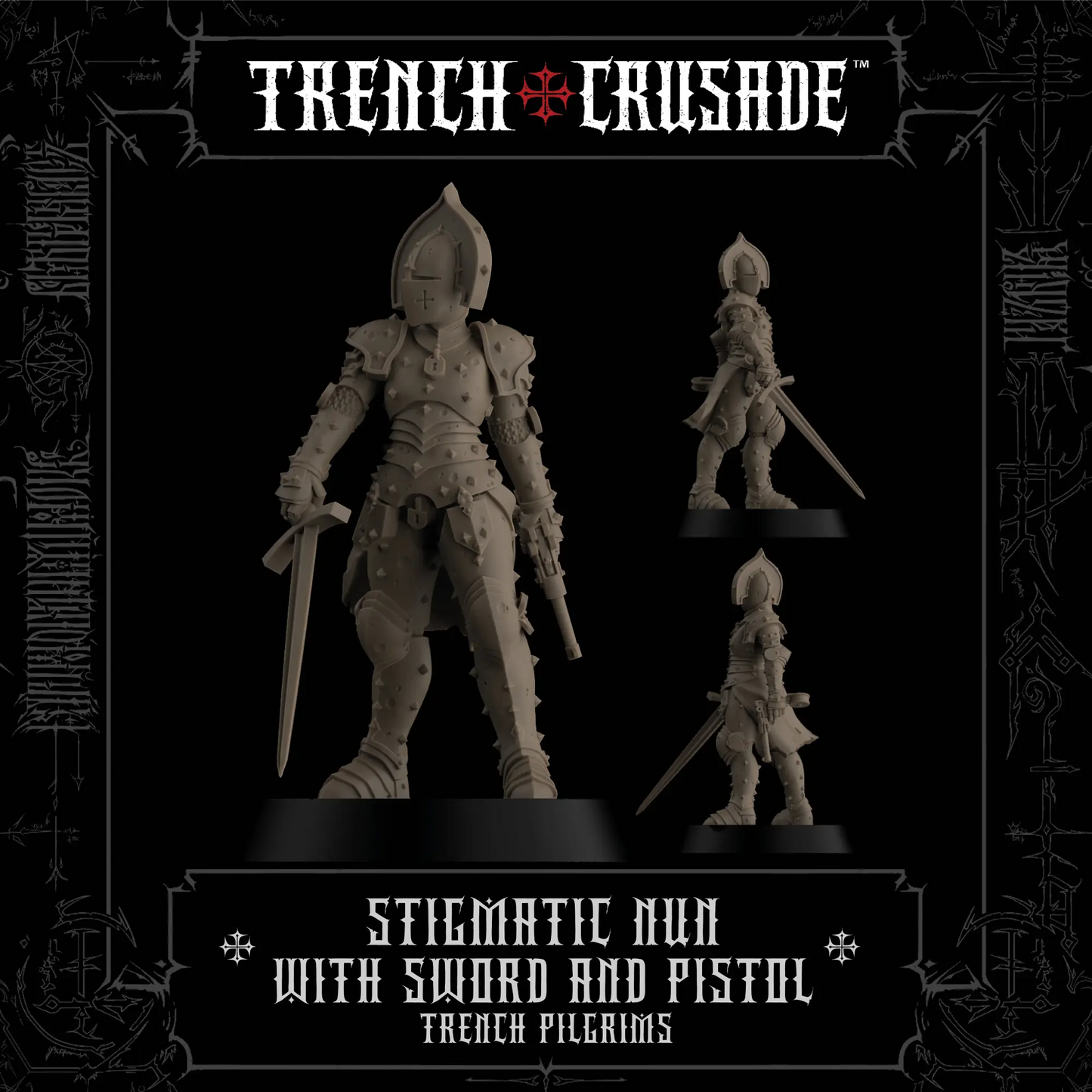 Trench Crusade: Stigmatic Nun (Sword, Pistol)