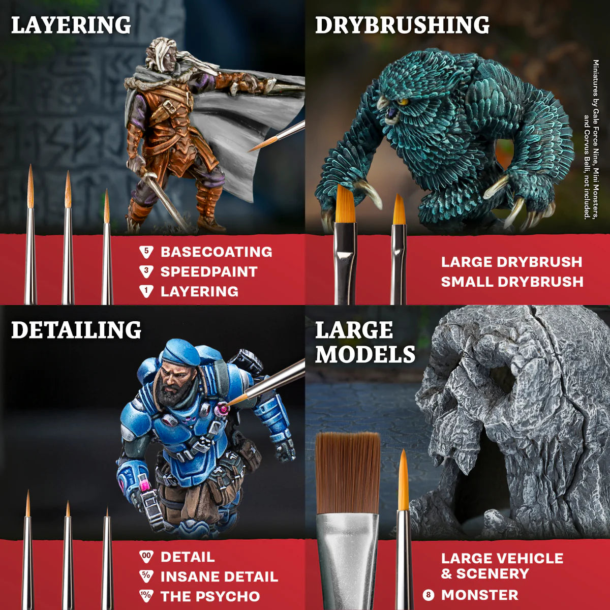 Army Painter: Mega Brush Set
