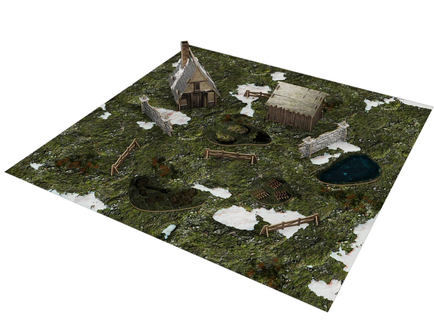 Warcrow: Bakhlia Farm Scenery Pack