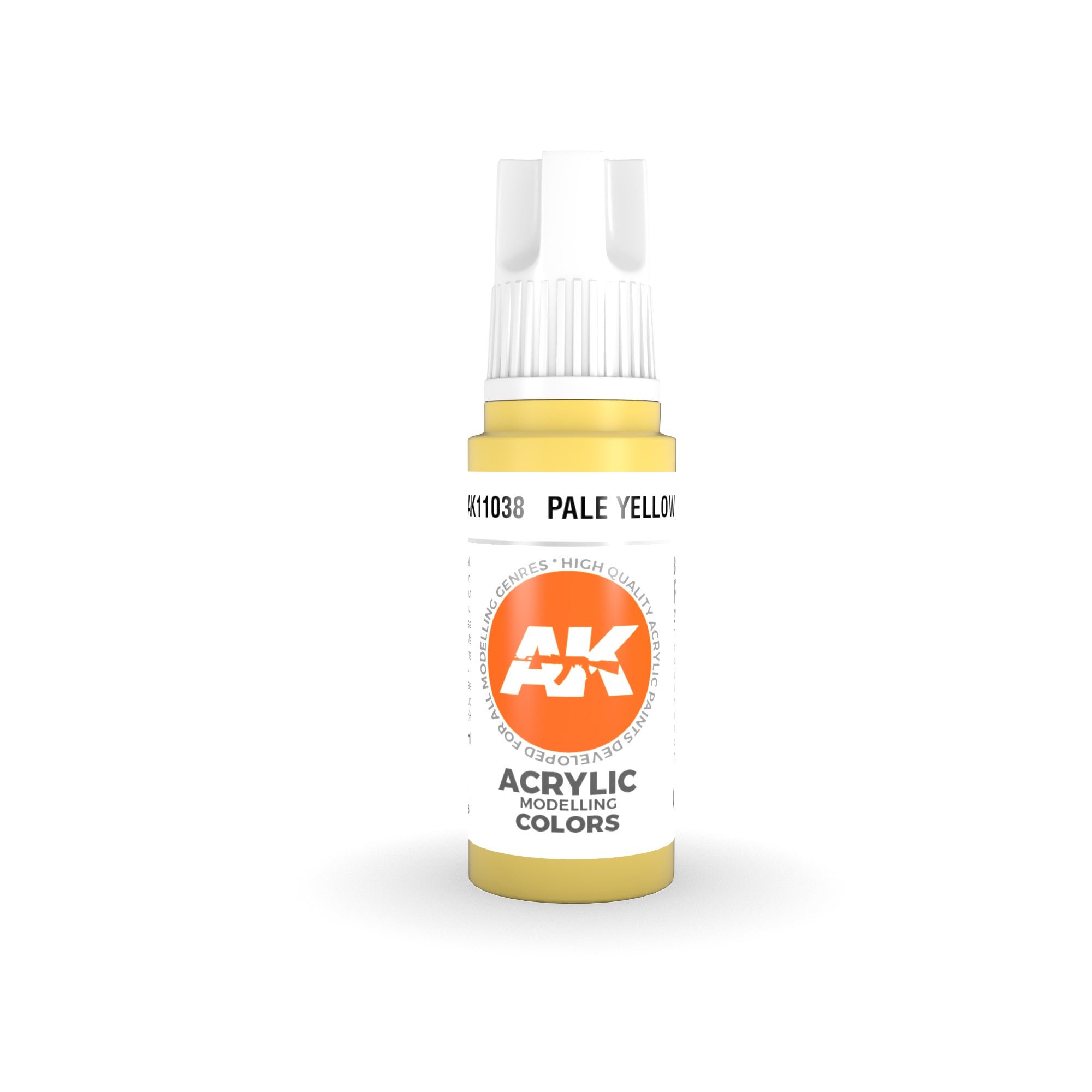 AK Interactive: 3 Gen Acrylics - Pale Yellow 17ml