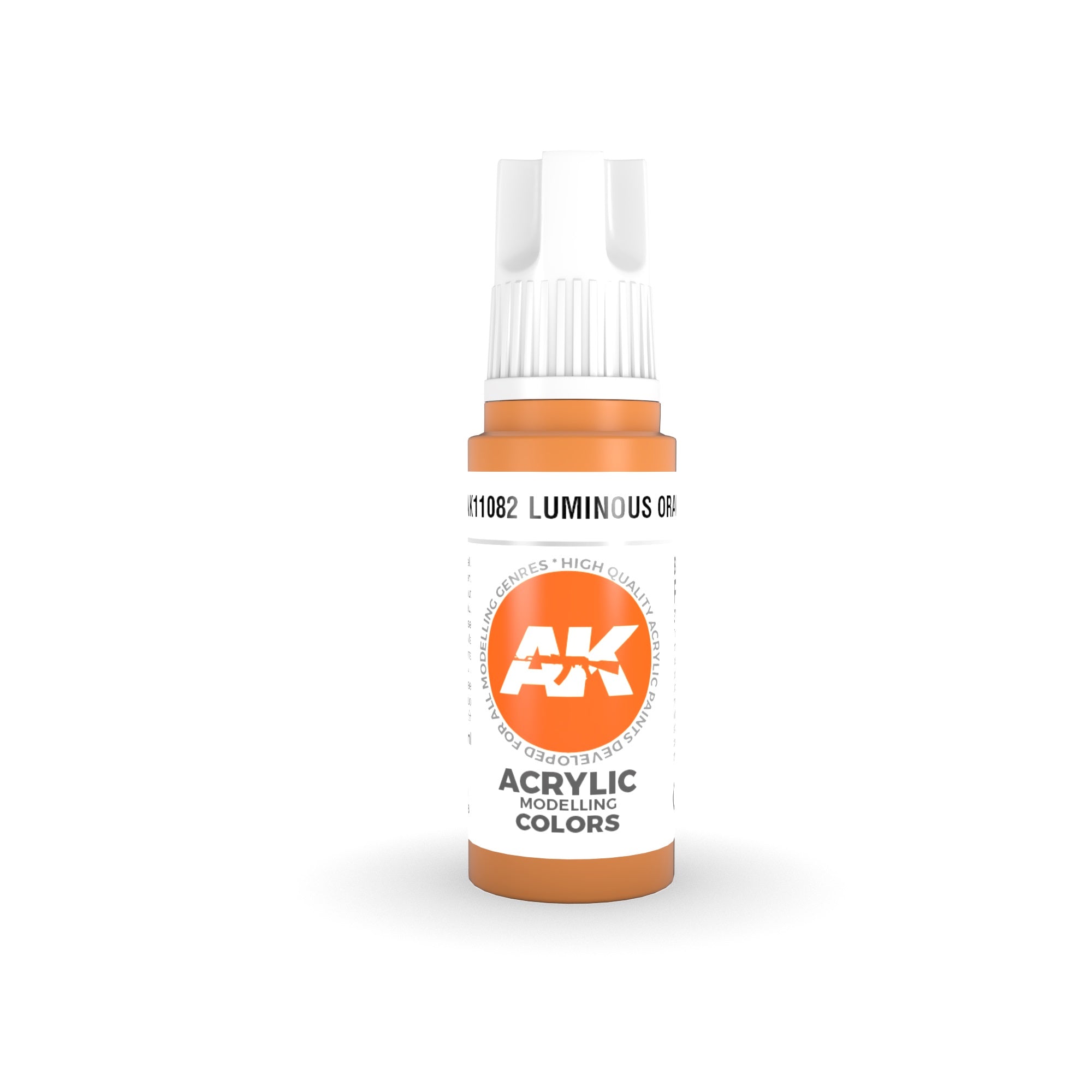 AK Interactive: 3 Gen Acrylics - Luminous Orange 17ml