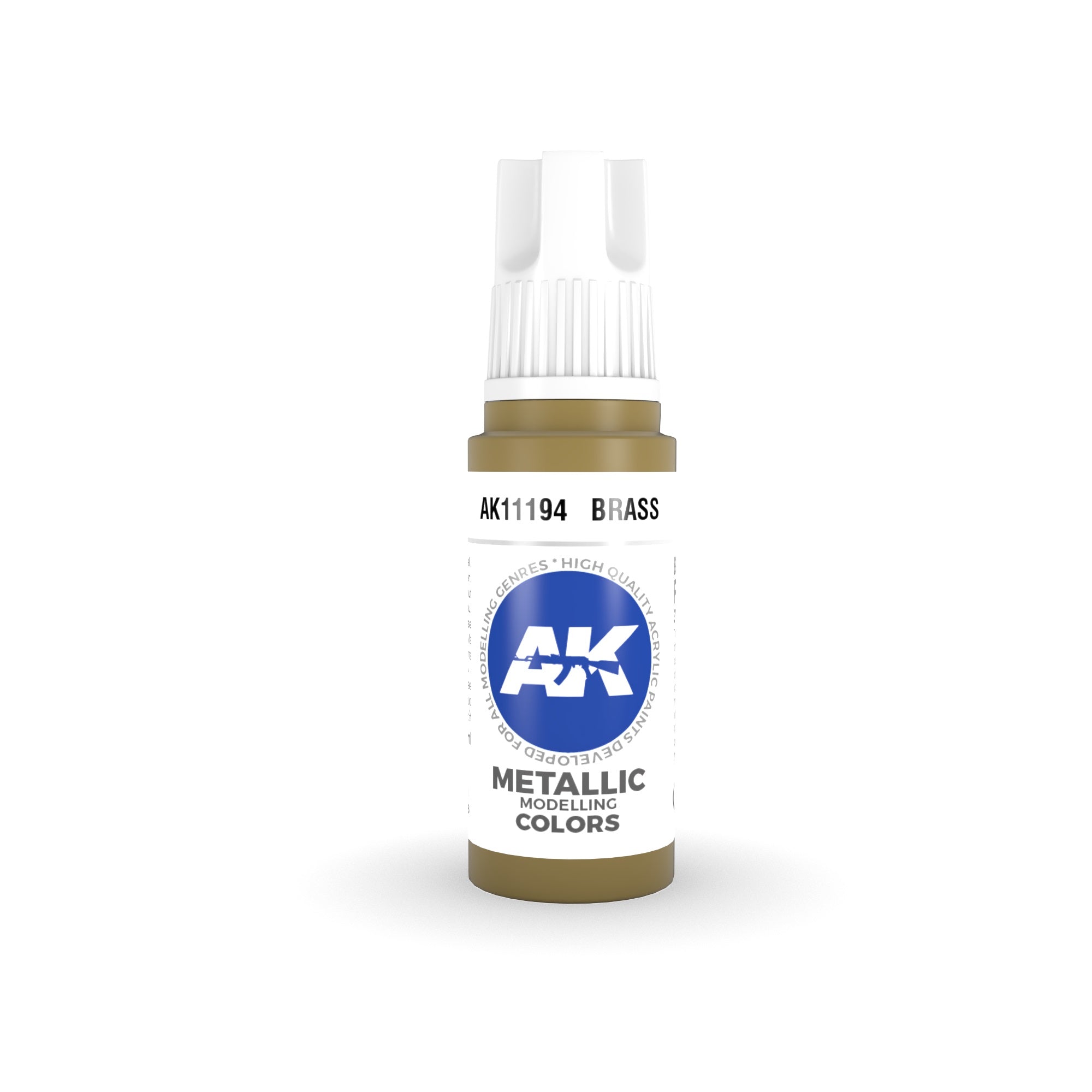 AK Interactive: 3 Gen Acrylics - Brass 17ml