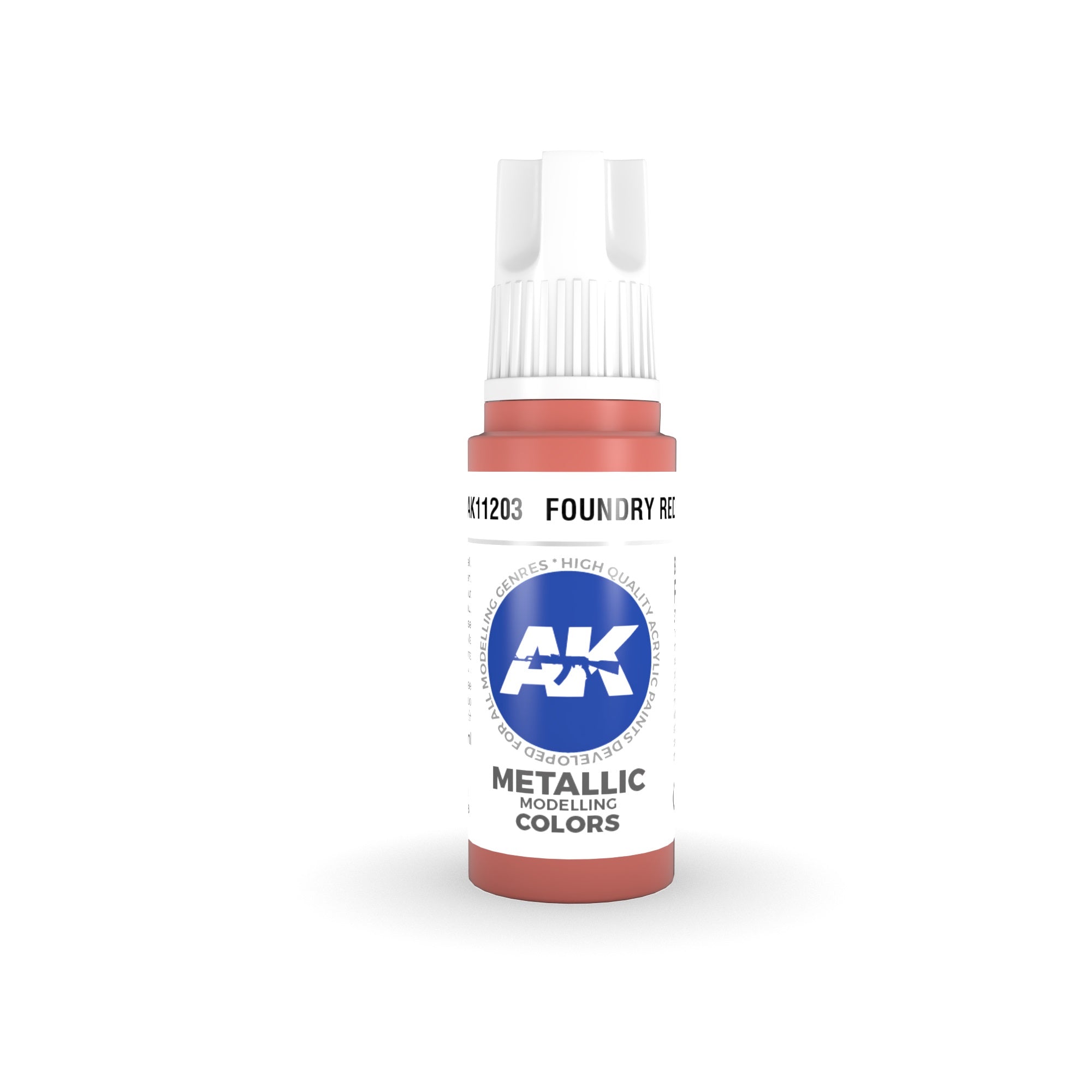 AK Interactive: 3 Gen Acrylics - Foundry Red 17ml