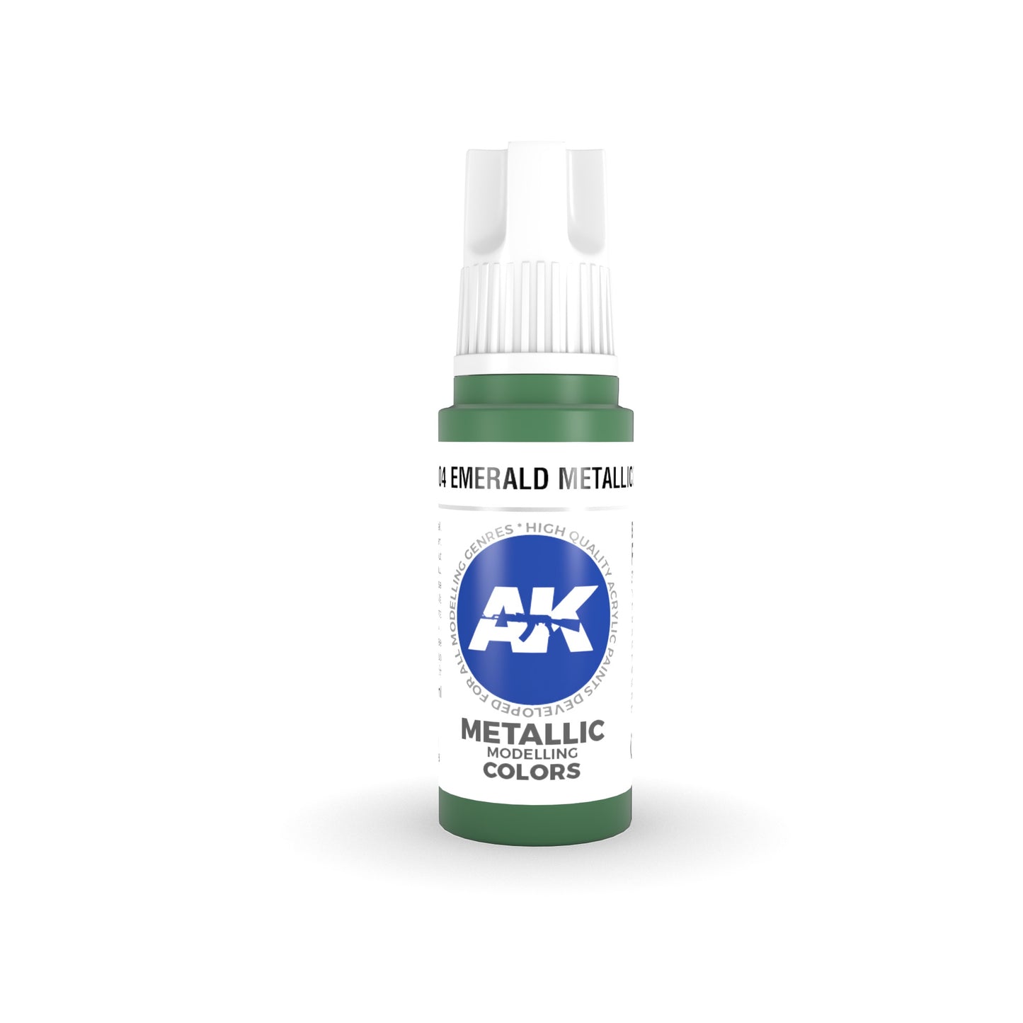 AK Interactive: 3 Gen Acrylics - Emerald Metallic Green 17ml