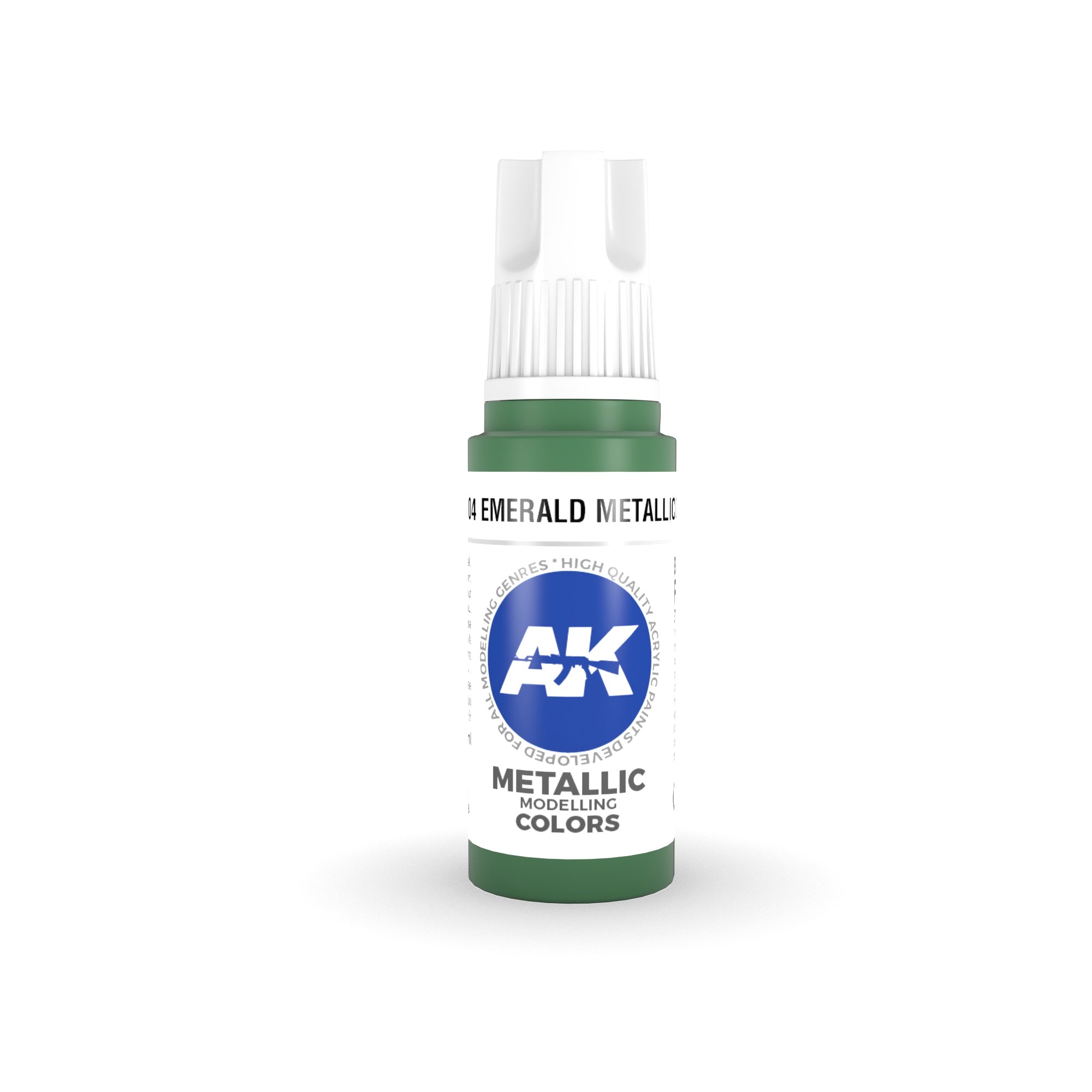 AK Interactive: 3 Gen Acrylics - Emerald Metallic Green 17ml